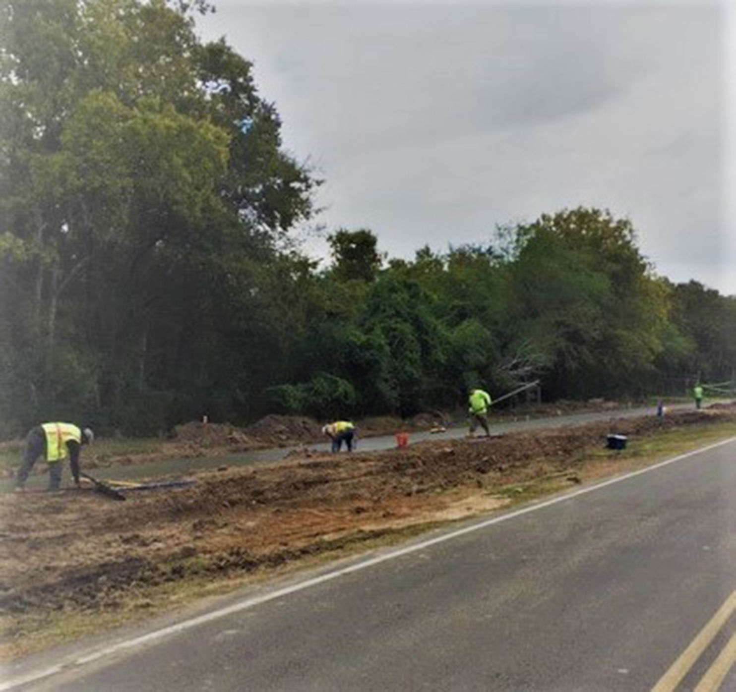 Collins Road sidewalk, drainage project progressing